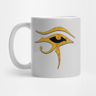 Eye of Ra All Seeing Eye in Rustic Gold Mug